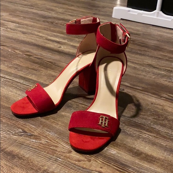 tommy hilfiger red heels